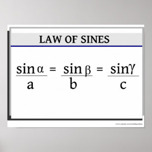 Trigonometri Poster: Sines Lag Poster