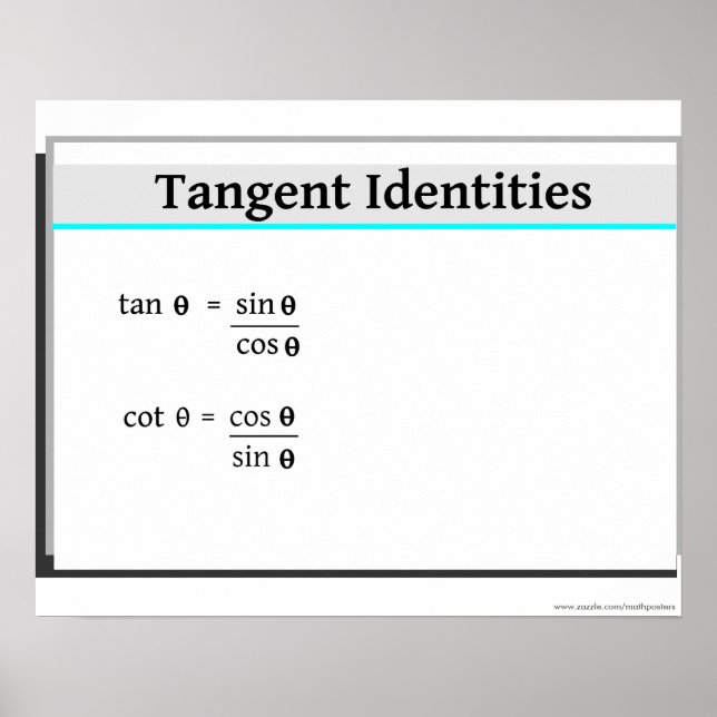 Trigonometri: Tangent Identities Poster (Framsidan)