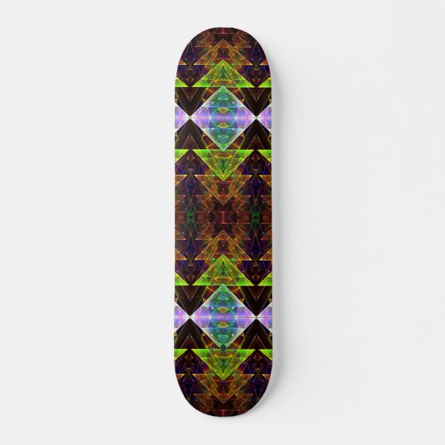 Trikantigt Prismakov Mini Skateboard Bräda 18,5 Cm (Framsida)