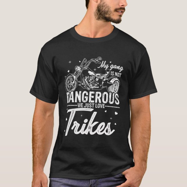 Trike Biker Motortrike Owner Trike Motorcykel Esse T Shirt (Framsida)