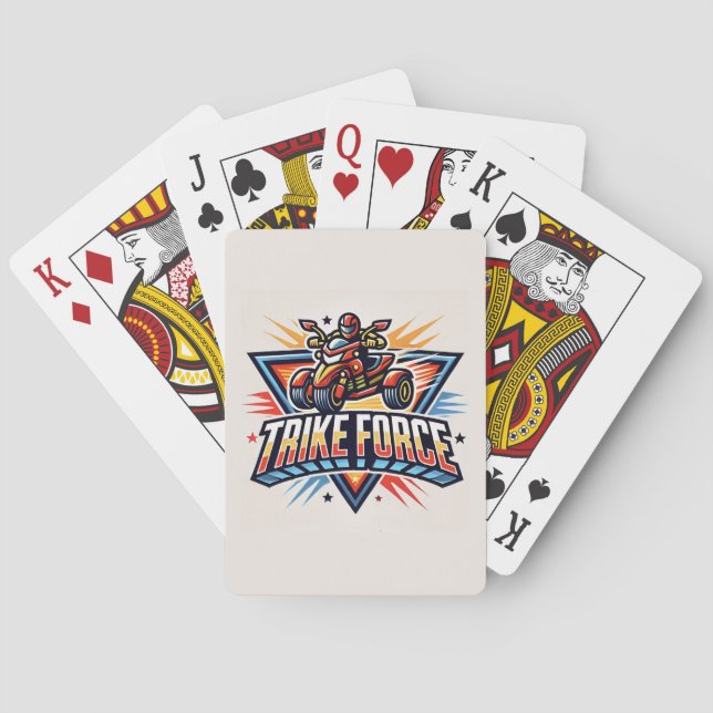 Trike Force Card-spel Casinokort (Baksidan)