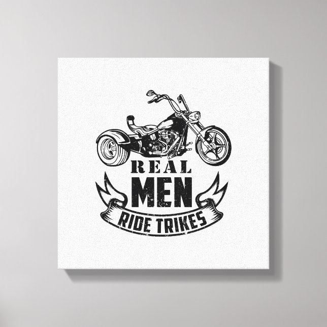 Trike Gifts for Men | Triker Trikes Motorcycle Canvastryck (Framsida)