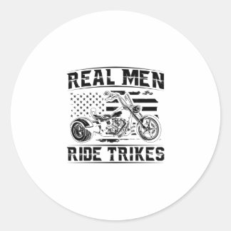 Trike Men | Trikes Triker Motorcycle Gift Idea Runt Klistermärke