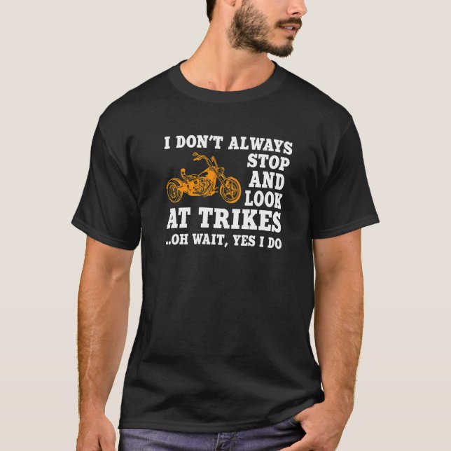 Trike Motorcycle Triker Biker T Shirt (Framsida)