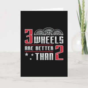 Triker 3 Hjul är bättre än 2 motorslagg Kort