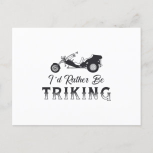 Triker, jag skulle hellre prova motordrift Retro Vykort