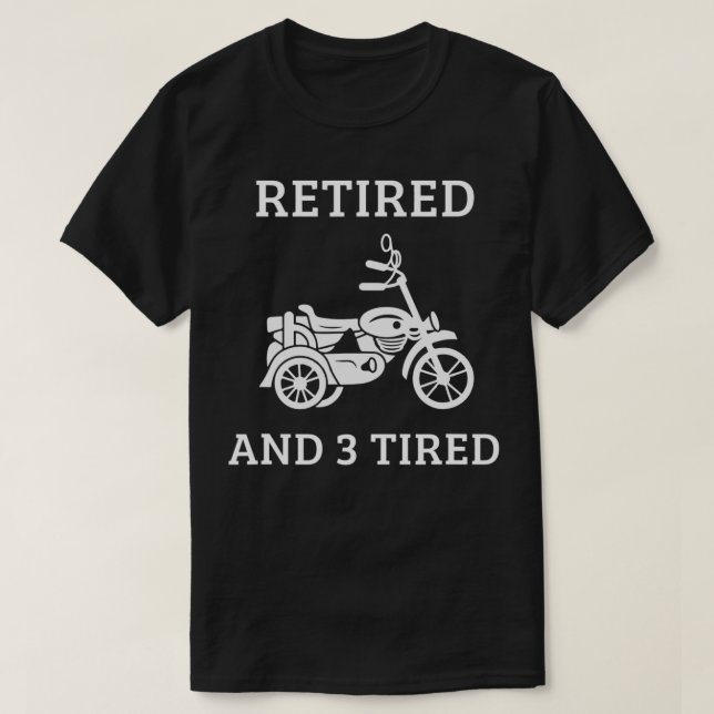 Triker Motorcykel Trike Three Wheeler Motortrike R T Shirt (Design framsida)