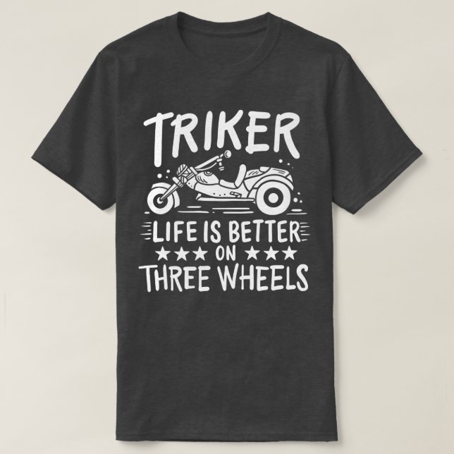 Triker Tre hjulavtryckare T Shirt (Design framsida)
