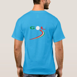 Trikfärgad italienska Gol Väg T Shirt