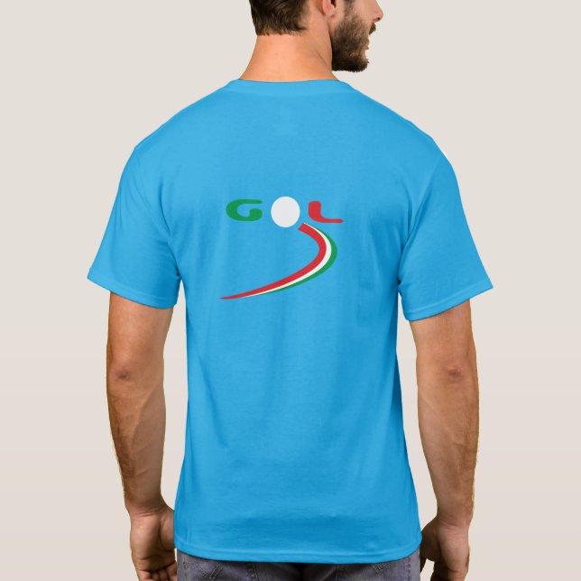 Trikfärgad italienska Gol Väg T Shirt (Baksida)