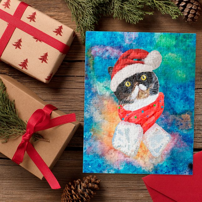 Trikfärgad vattentorg, Helgdag, julklapp Pussel (Skapare uppladdad)