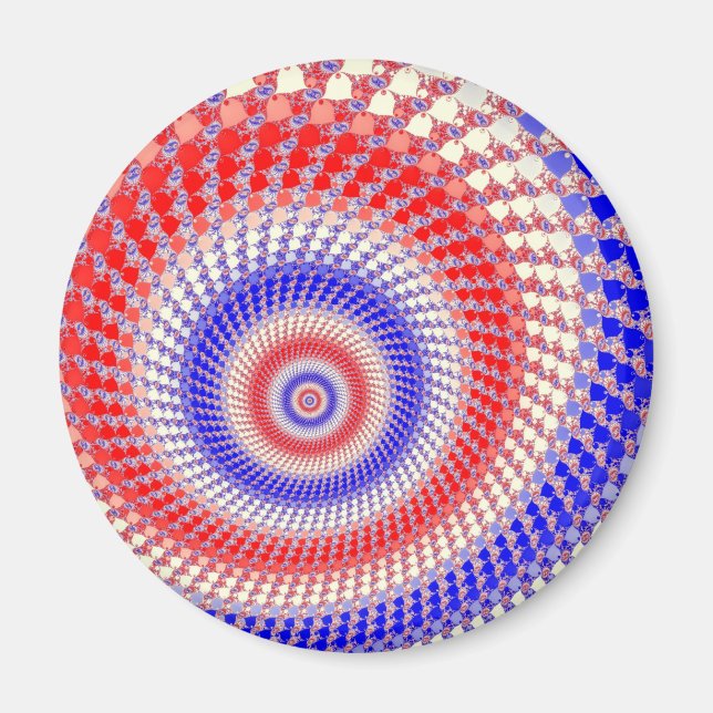 Trikolora rundallar Magnet (Framsidan)