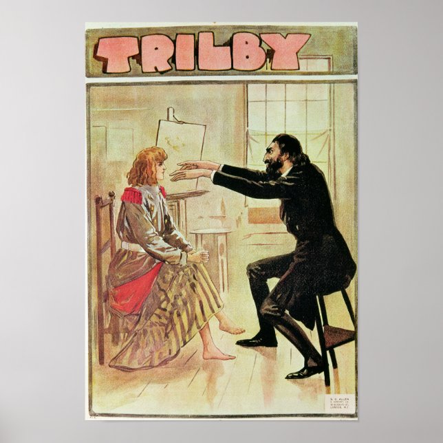 Trilbyhypnotiserad av Svengali Poster (Framsidan)