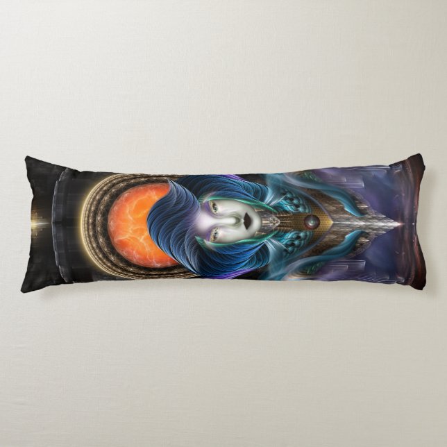 Trilia - Orangens Måne gudinna Kroppskudde (Framsidan)