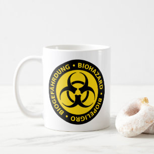Trilingual Biohazard Warning Mugg