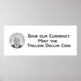 Triljon Dollar Platinum Coin Poster