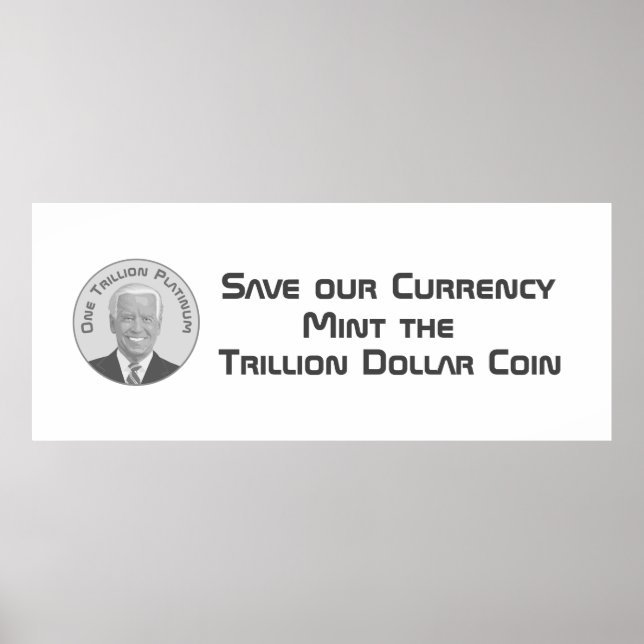 Triljon Dollar Platinum Coin Poster (Framsidan)
