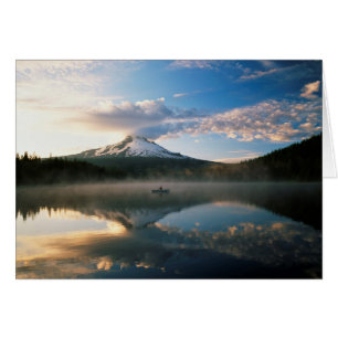Trillium Lake Mount Hood National Forest, OR Hälsningskort