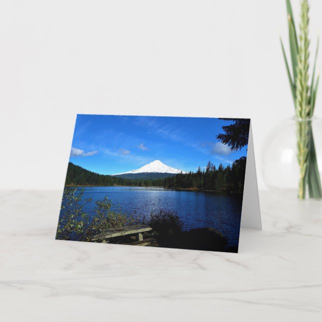 Trillium Lake, OR Kort (Framsida)