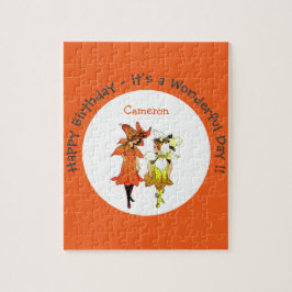 Trillium Tiger-Lily Whimsical Flower Party förråd Pussel