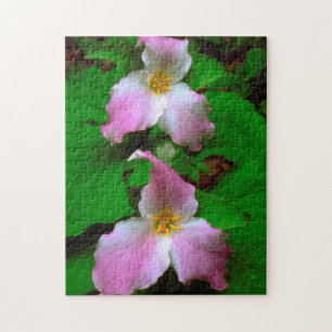 Trillium vildblomma pussel
