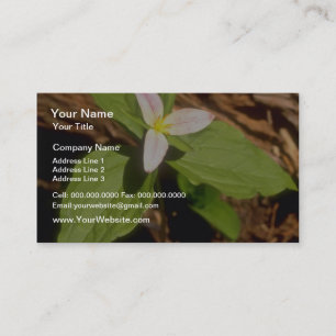 Trilliumblommor Visitkort