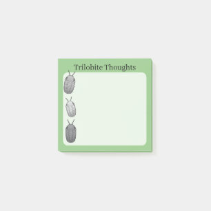 Trilobit-tankar - Forntida fossil Post-it Block