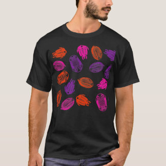 Trilobite Älskare Fossil Mönster 8 T Shirt