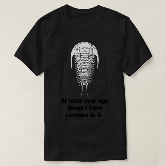 Trilobite Birthday 6 T Shirt (Design framsida)