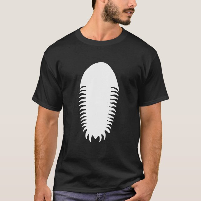 Trilobite Fossil Geolog Paleontolog T Shirt (Framsida)