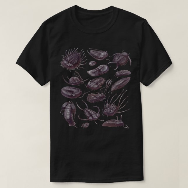 Trilobite Fossils 2 T Shirt (Design framsida)