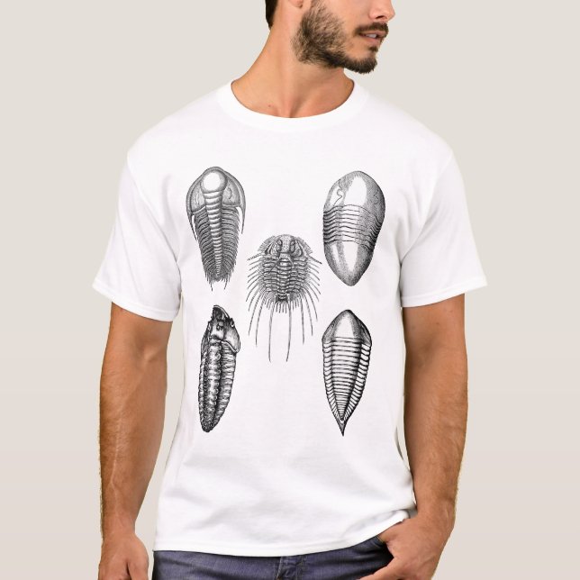 TRILOBITES (vitskjorta) T Shirt (Framsida)