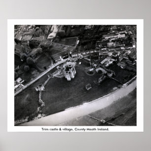 Trim castle-flygfotot, Meath Ireland Poster