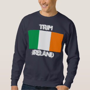 Trim, Irland med Irish flagga Sweatshirt