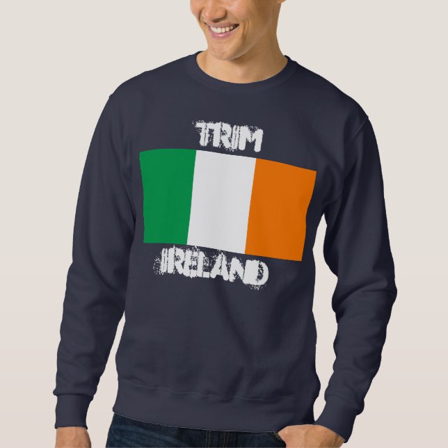 Trim, Irland med Irish flagga Sweatshirt (Framsida)