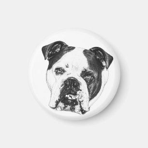 Trimge List Bulldog Magnet