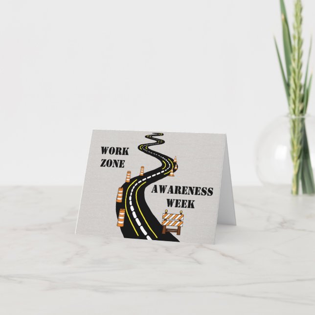 Trimingskort för arbetsvecka för Zon medvetenhet Kort (Framsida)