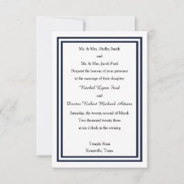 Trimma dubbla - 3 x 5-bröllopsinbjudan inbjudningar