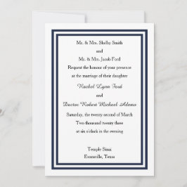 Trimma dubbla - Bröllopsinbjudan Inbjudningar