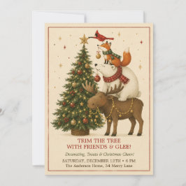 Trimma Julgranen Julfest Inbjudan