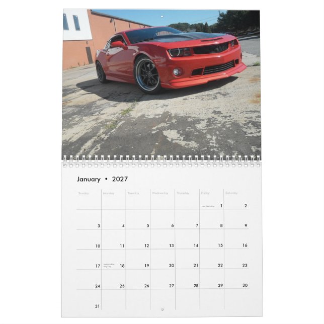 Trimma kalendern för den Time Kalender (Jan 2027)