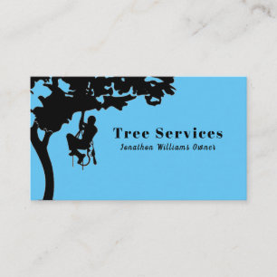 Trimming Service för Blue Professionell Träd Visitkort
