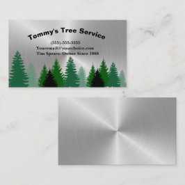 Trimming Service silver Professionell Träd Visitkort