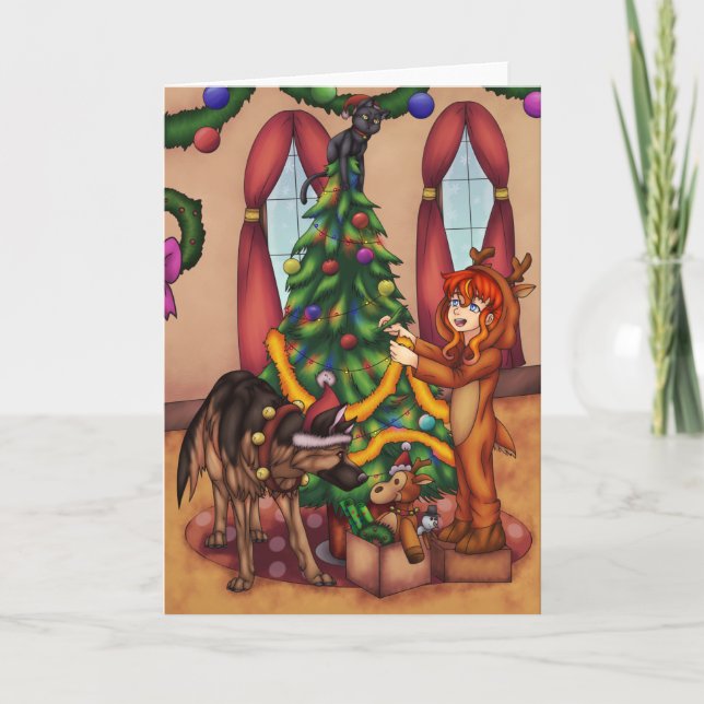 Trimning av Julgran Kort (Framsida)