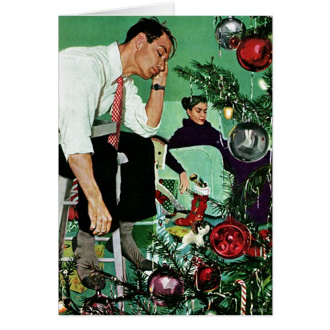 Trimning av Träd Hälsningskort (Framsidan)