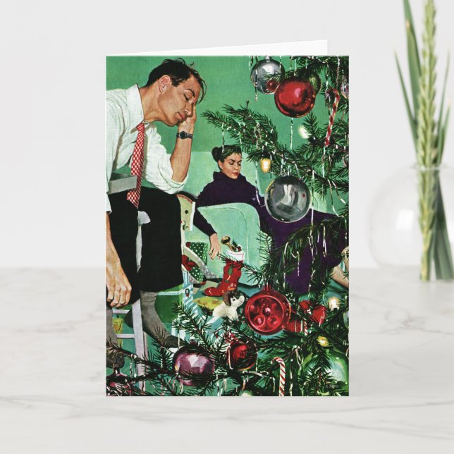 Trimning av Träd Helgkort (Framsida)