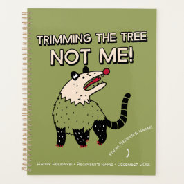 Trimning av Träd, inte jag, funny Possum Julafton 