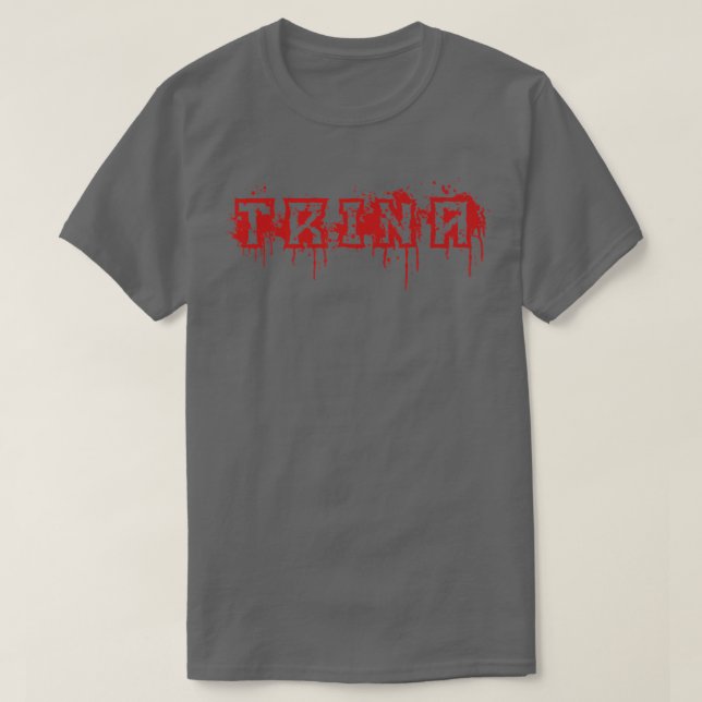 Trina  First Name Halloween Costume Personalized  T Shirt (Design framsida)