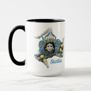 Trinacria of Sicily Three Legged symbol Sicilia Mugg