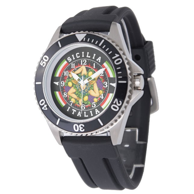 Trinacria Sicilien Italien  Armbandsur (Vinklad)